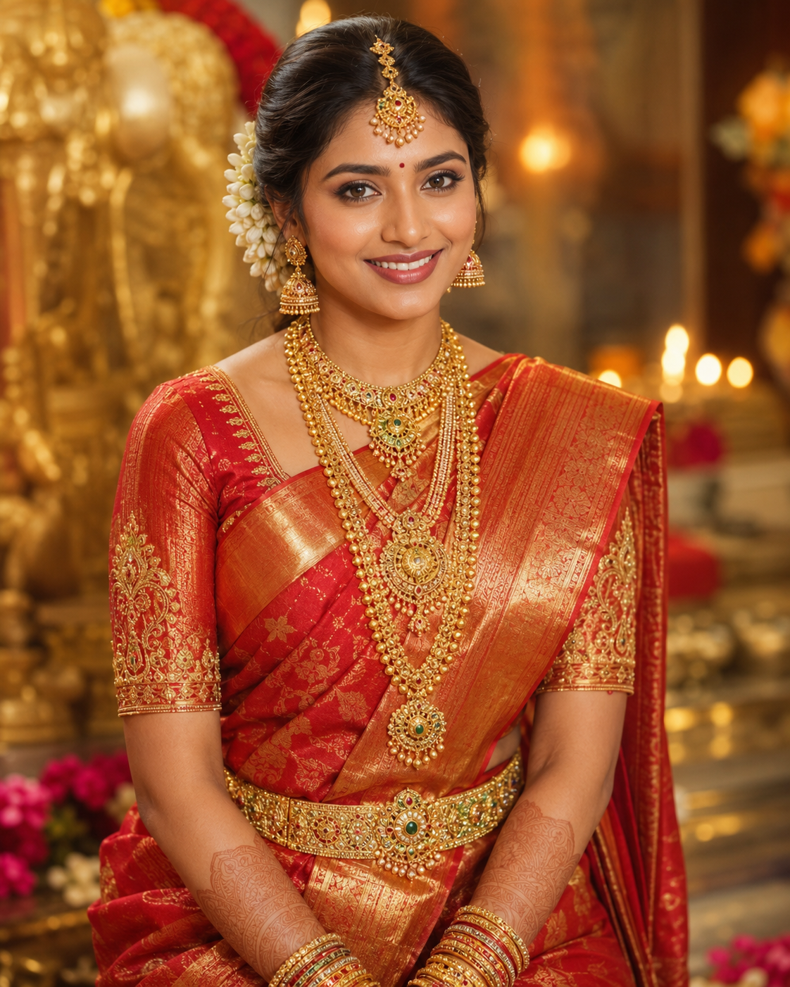 Trichy bridal makeup inspiration by HD Bridal Studio & Aesthetic